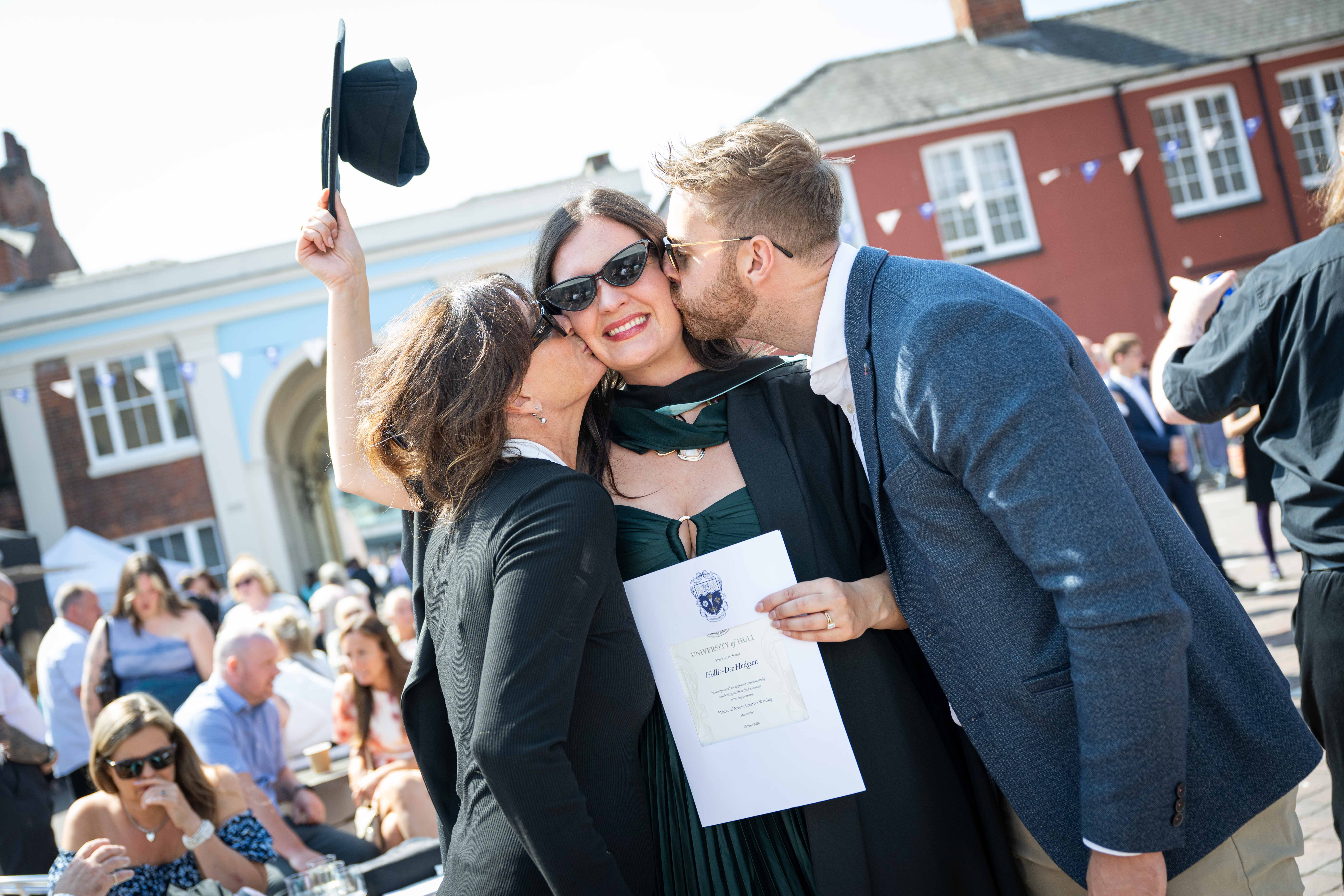 Graduation celebration with family