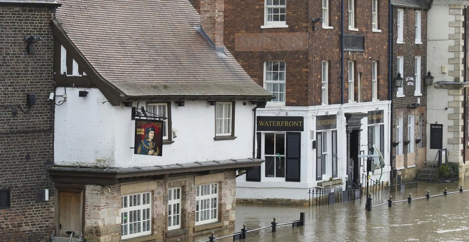 Photo of a flooded street