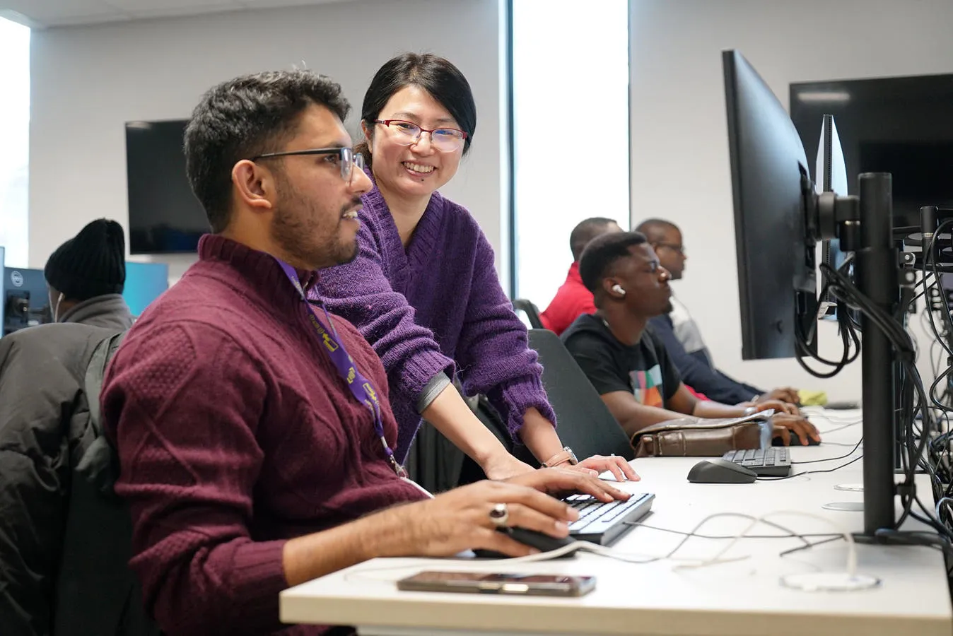 DAIM student Kuniko Azuma with lecturer