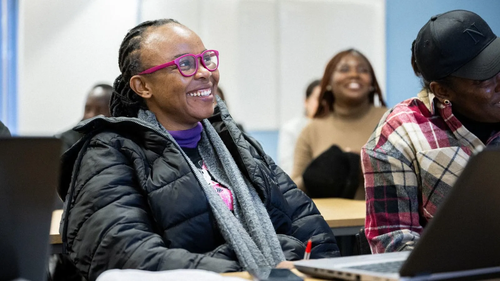 Student sat at desk