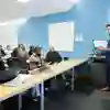 Prof Andrew Holmes teaching.