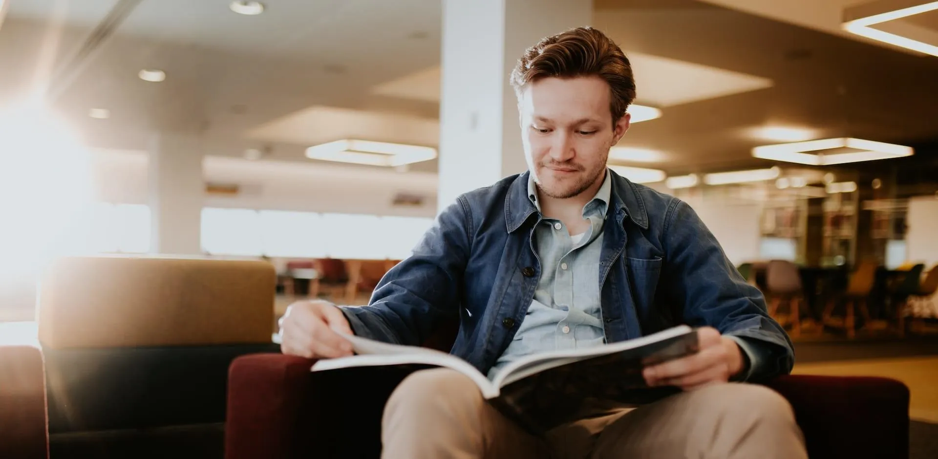 Ethan Harding reading at the University of Hull