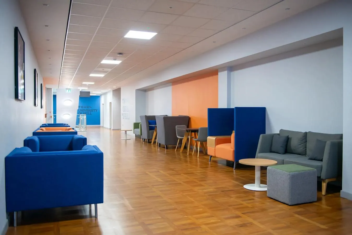 Psychology Social Area with sofas, chairs and tables