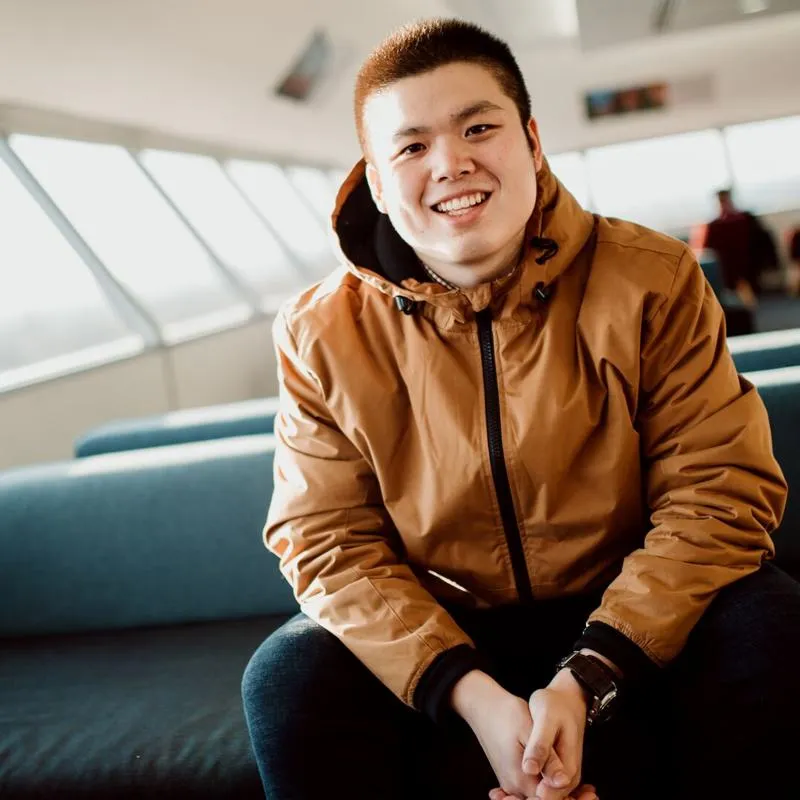 International Student in the Library