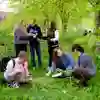 Environmental Sciences students on a field trip at the University of Hull