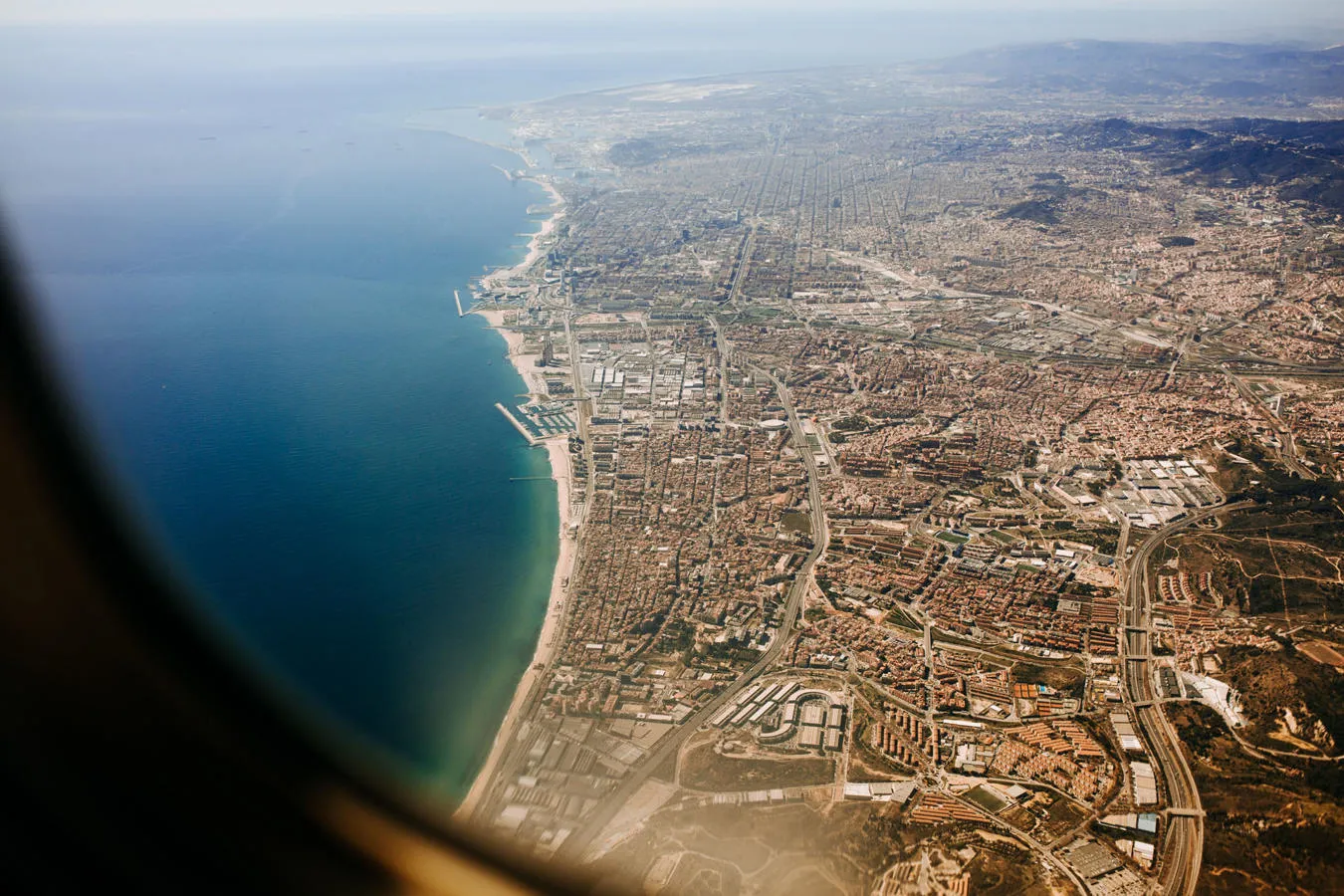 Aerial view of Barcelona