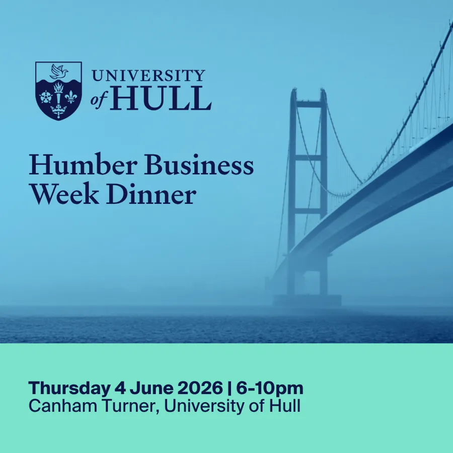 Humber Business Week dinner, 4 June - 6-10pm with Humber Bridge in background