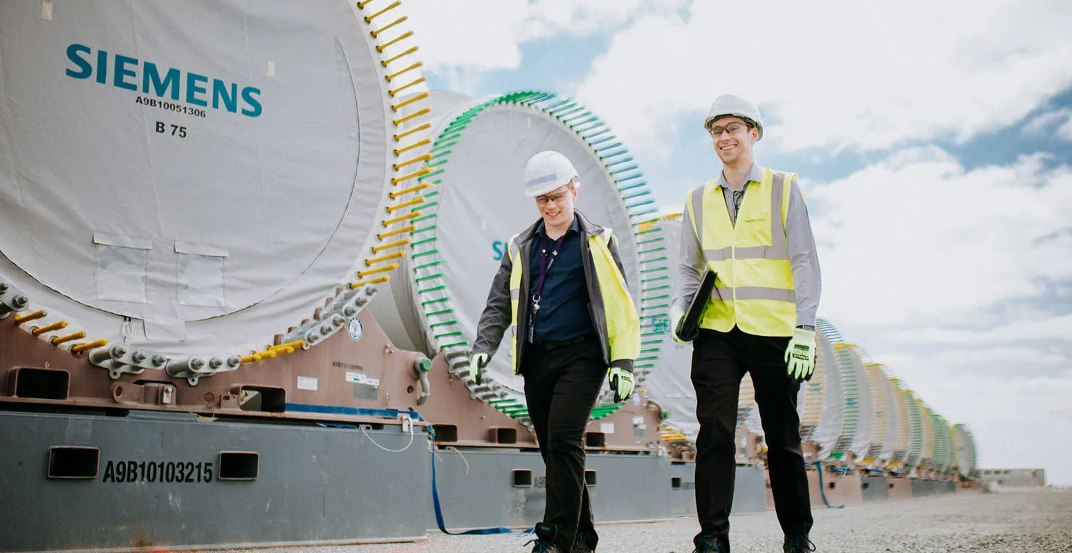 Sam Fenton and Josh Morablanco at Siemans.