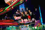 Students on Hull Fair ride.