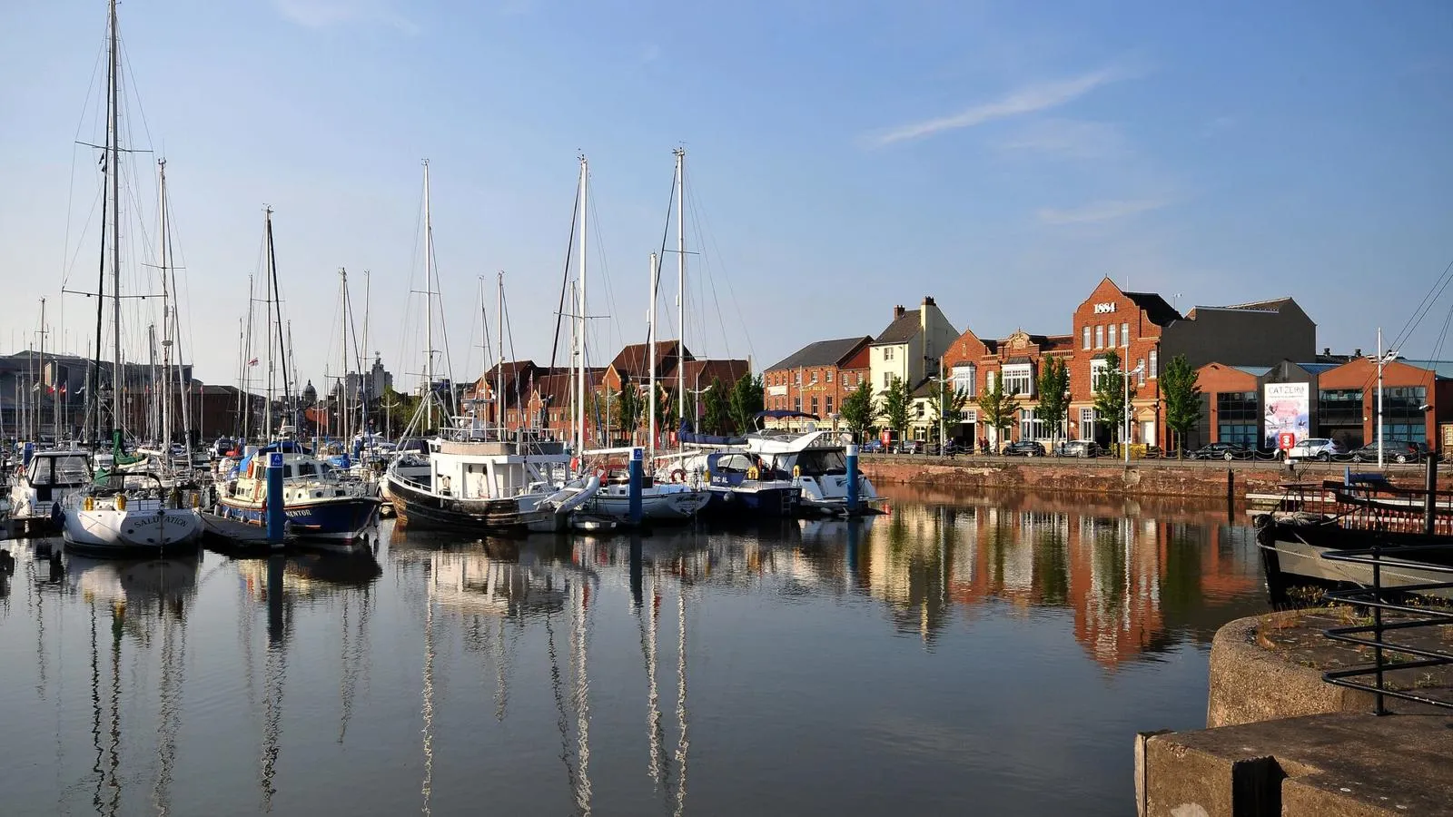 Hull Marina seen from the water