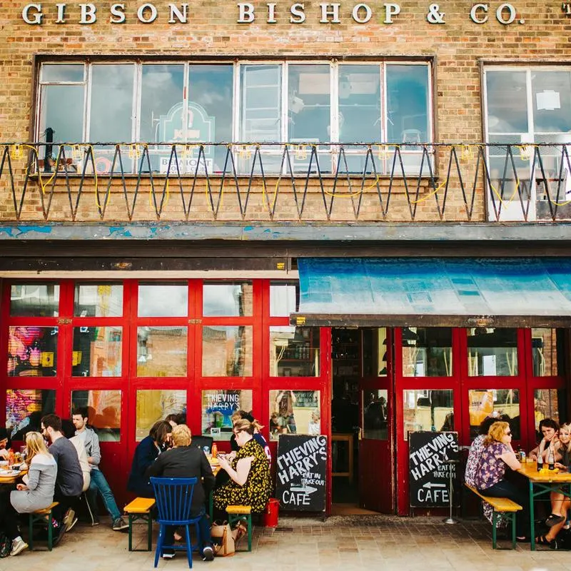 groups sitting outside a cafe in Hull