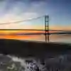 The humber bridge at sunsent