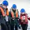 Students checking their data on a research voyage in the North Sea