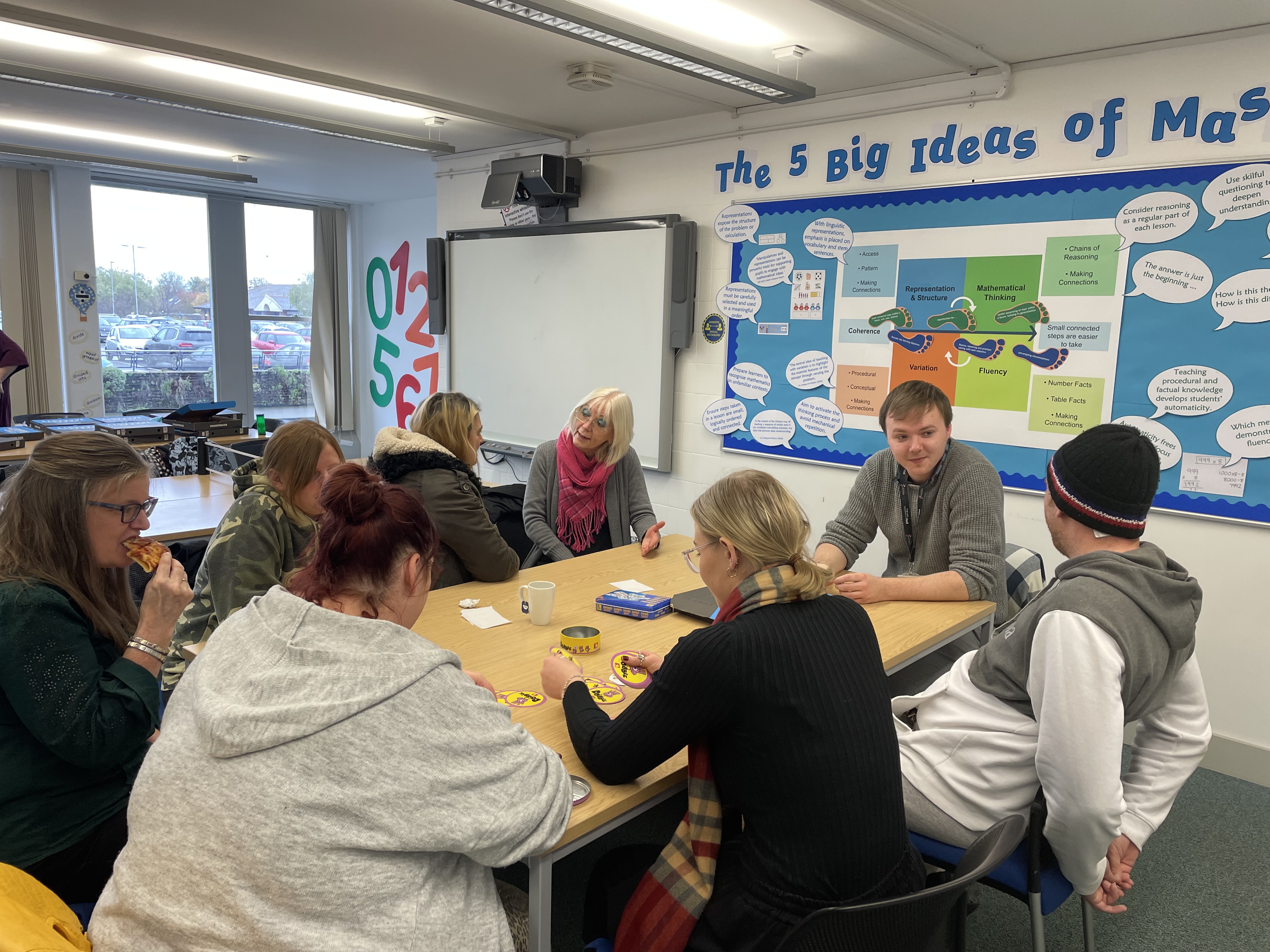 classroom full of students