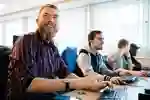 Students working in computer lab