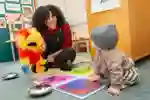 teacher and toddler