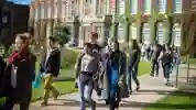 International Arrival Student Tour outside Business School 