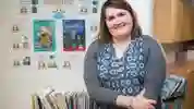 Student teacher smiling at the camera