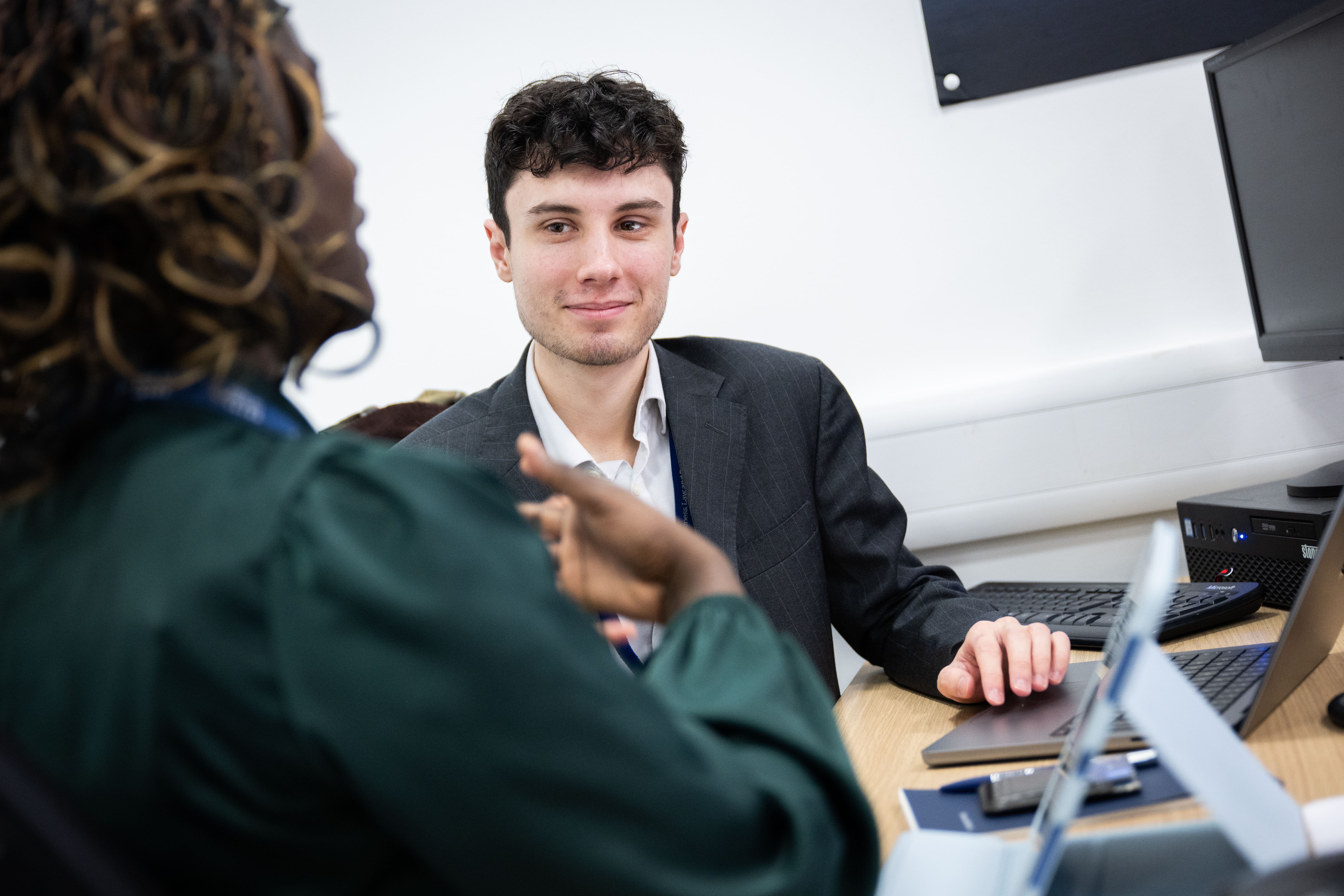 Students in the legal advice centre