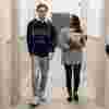 Two students in the Legal Advice Centre
