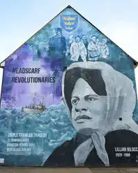 mural of Lillian Bilocca outside wall of Hull building