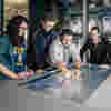 Mechanical Engineering students in the Swift Additive Manufacturing Space at the University of Hull