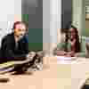 Two students consulting a client in the Legal Advice Centre