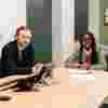 Students meeting with a client in the Legal Advice Centre