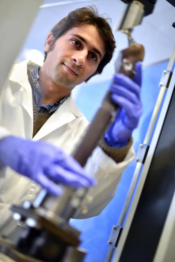 Medical Engineering Student in a lab