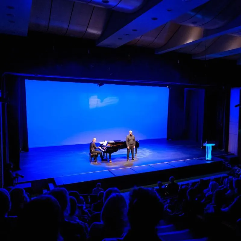 Opera performance on stage at University of Hull's Middleton Hall