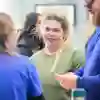 Student at an open day