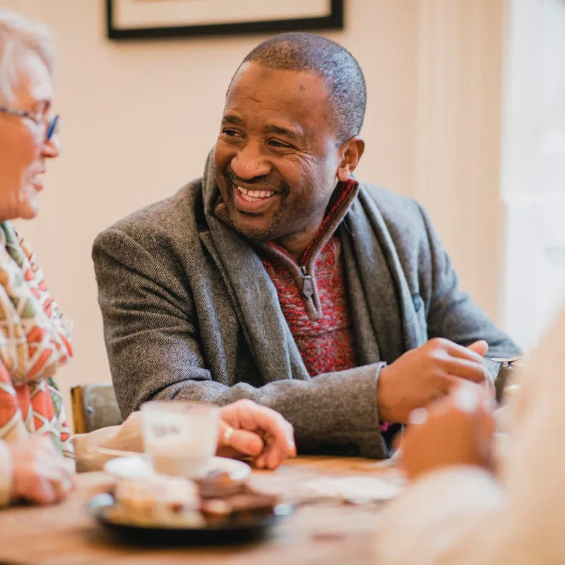 A trio in discussion