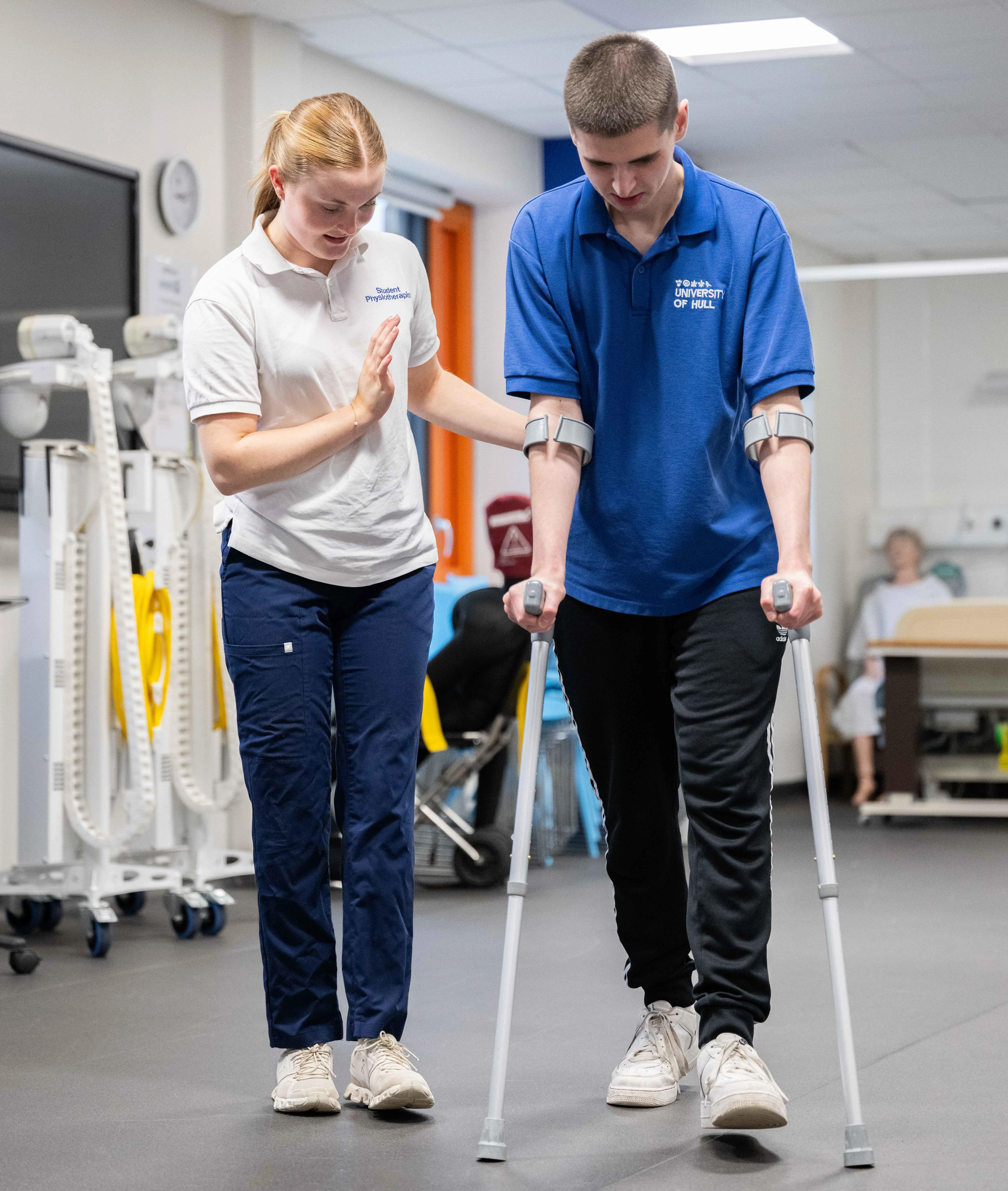 Practical session on the Physiotherapy BSc Hons degree course