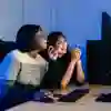 students using the turing lab computers together