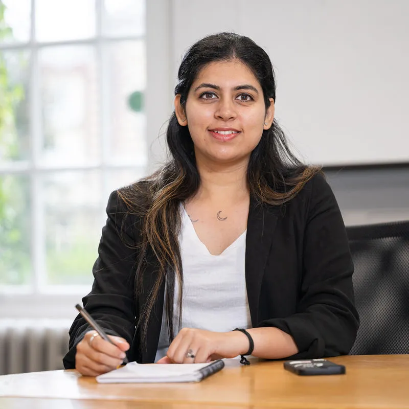 Marketing Student in a working room