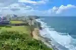A Puerto Rican coastal town seen from el Morro