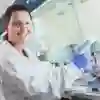 Biomedical Sciences student in a laboratory at the University of Hull