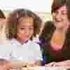 Teacher and school children in a classroom