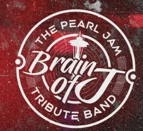Pearl Jam - Brain of J logo on red background