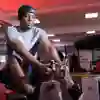 A man doing strength and conditioning