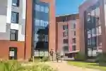 Students walking through The Courtyard 