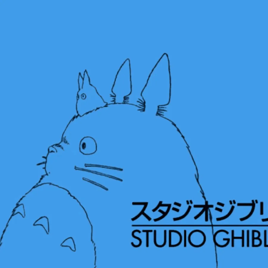 Line drawing of Totoro from Japanese animation company Studio Ghibli