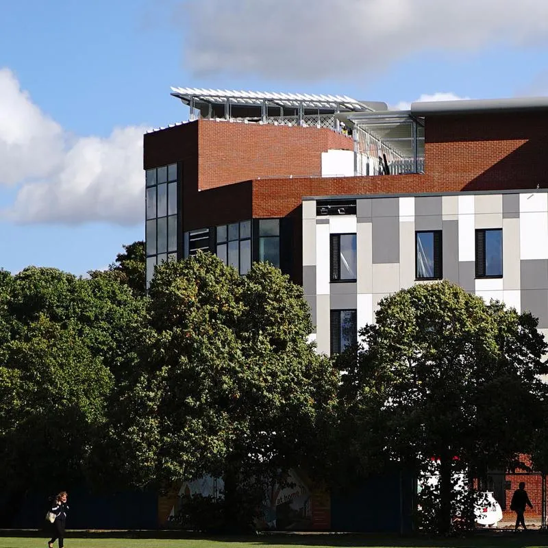 The Courtyard on a cloudy day