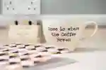 Coffee cup and notepad