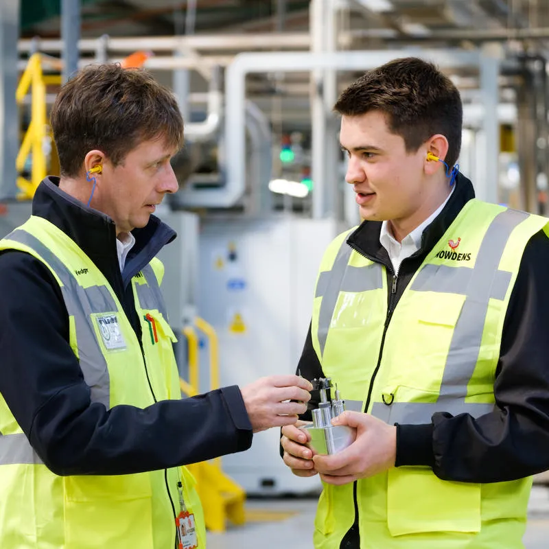 Engineering student on placement at Howdens Joinery in Hull