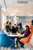 Students in the Business Lounge