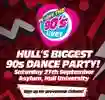 We love 90's live graphic - date Saturday 27th September