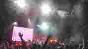 concert at Bonus arena with light blur and confetti in the air