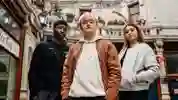 University of Hull students in a street in the city