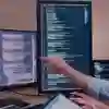 students reading code